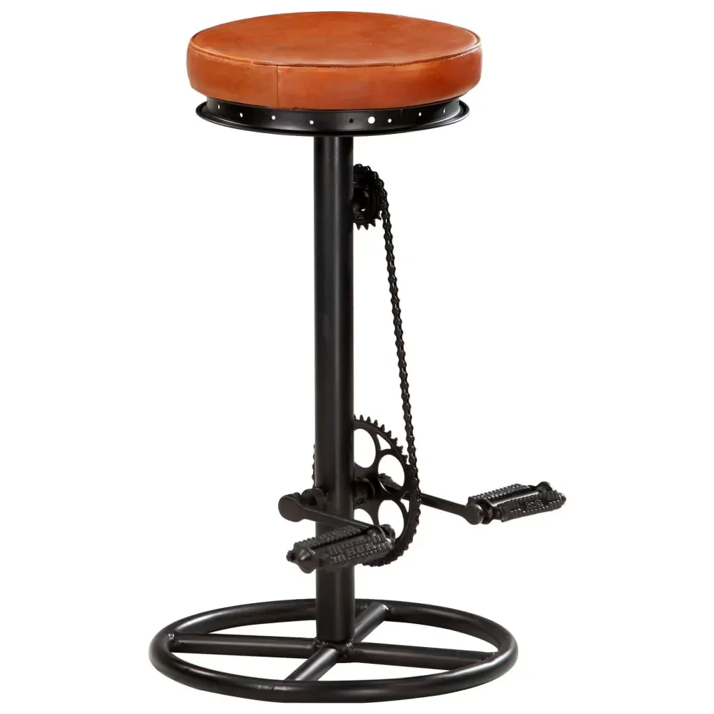 Bar Stools 2 pcs and Real Goat Leather Price