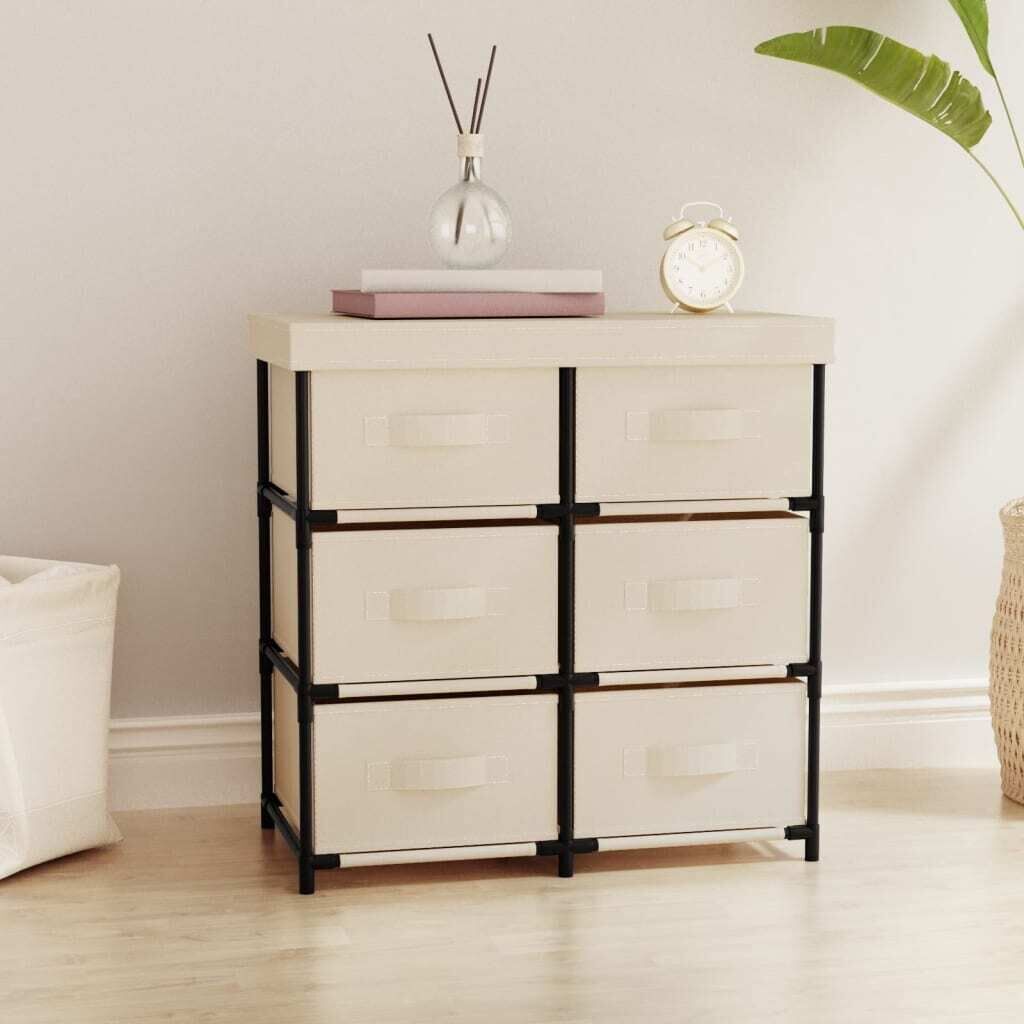 Storage Cabinet with 6 Drawers 55x29x55 cm Steel Price