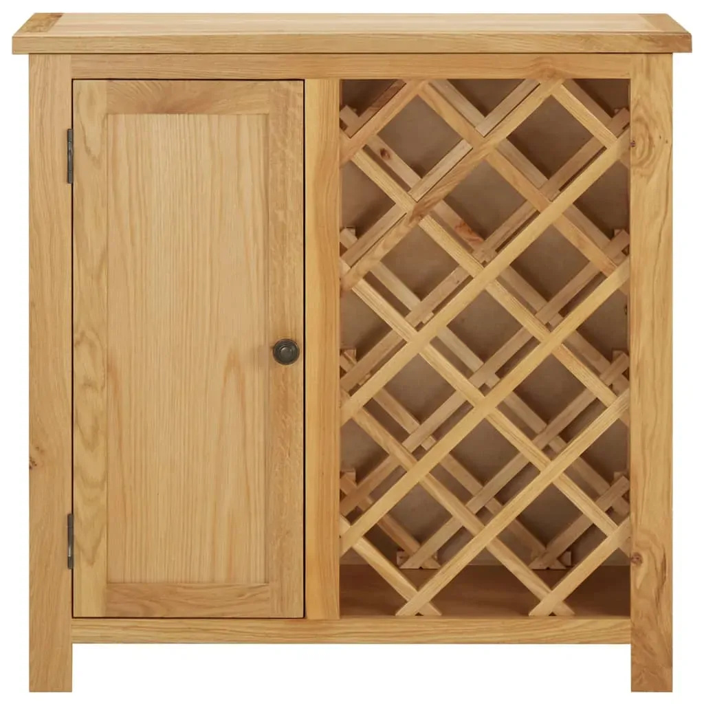 Wine Cabinet for 11 Bottles 80x32x80 cm Solid Wood Price