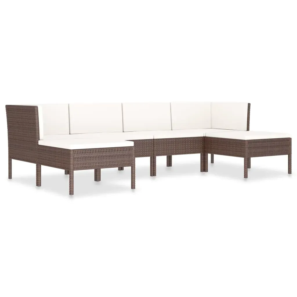 Garden Lounge Set with Cushions Poly Rattan Price