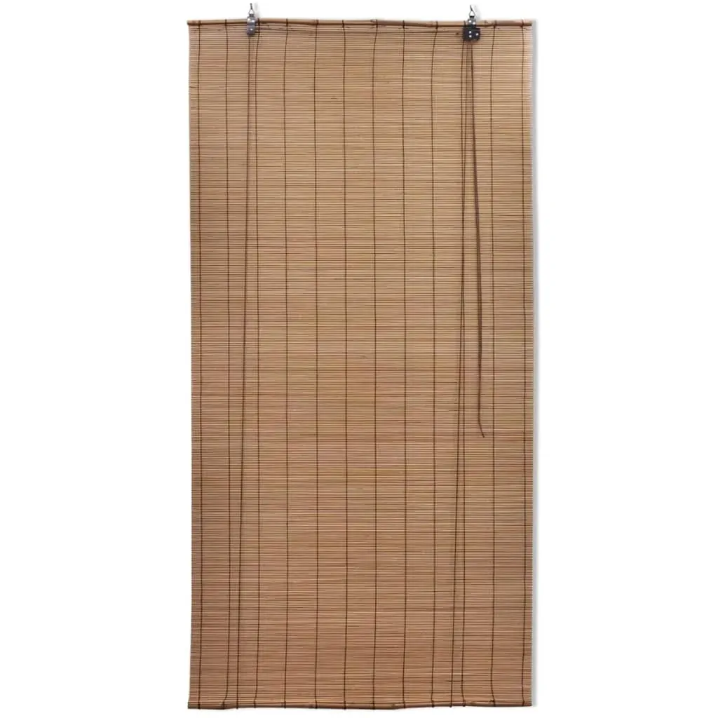 Bamboo Roller Blinds 2 pcs Brown Price
