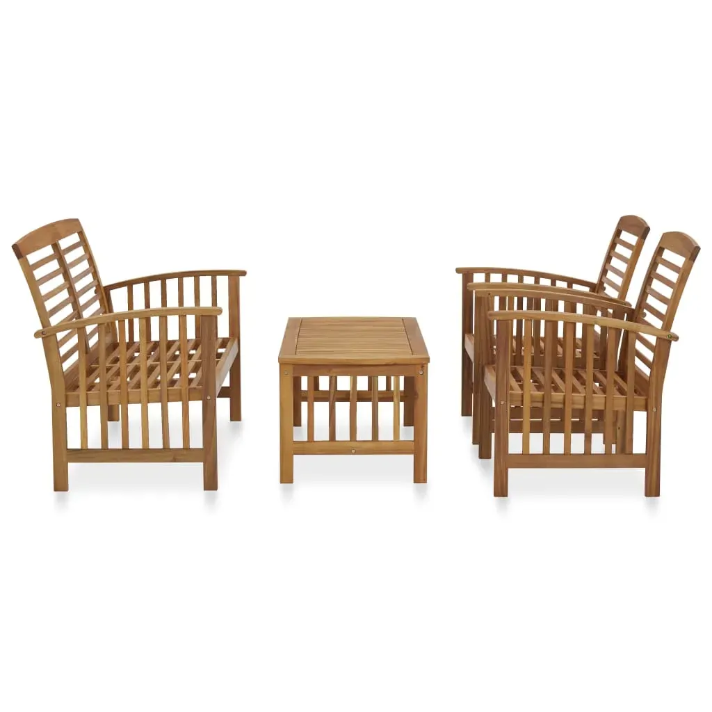 Garden Lounge Set Solid Acacia Wood Price