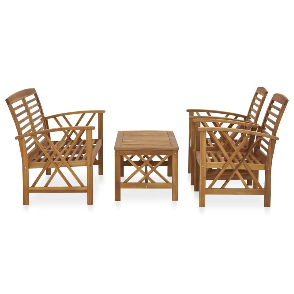 Garden Lounge Set Solid Acacia Wood (310266+310272) Price