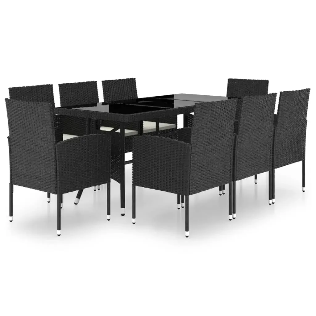 9 Piece Garden Dining Set Poly Rattan Price