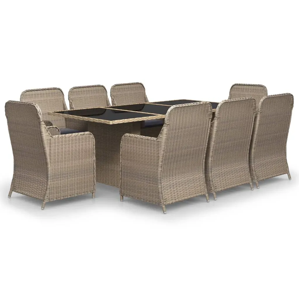 Garden Dining Set Poly Rattan Price