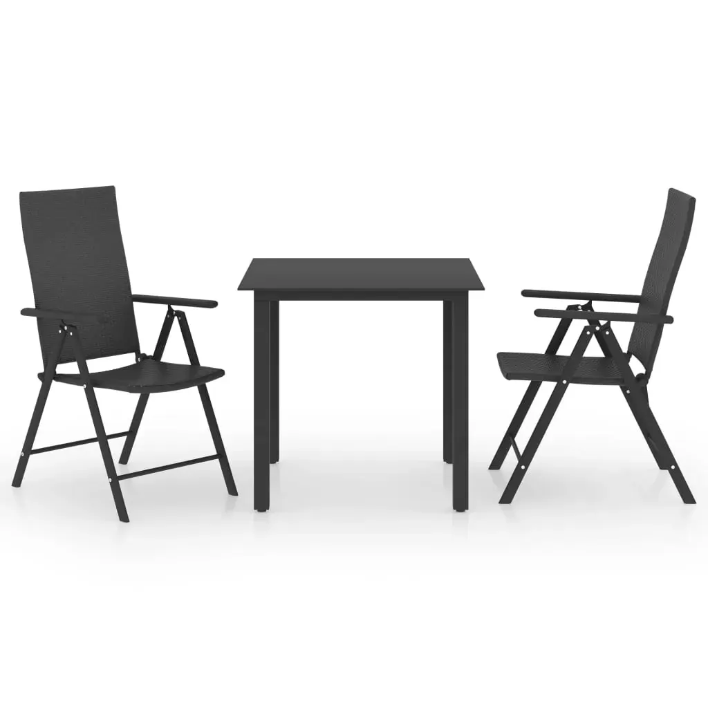 Garden Dining Set Black Price