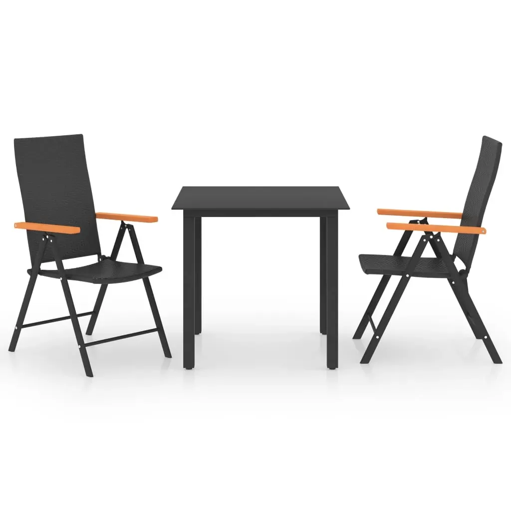 Garden Dining Set Black and Brown Price