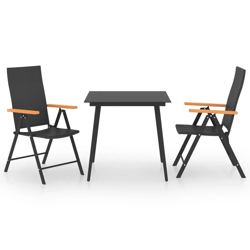 Garden Dining Set Black and Brown Price