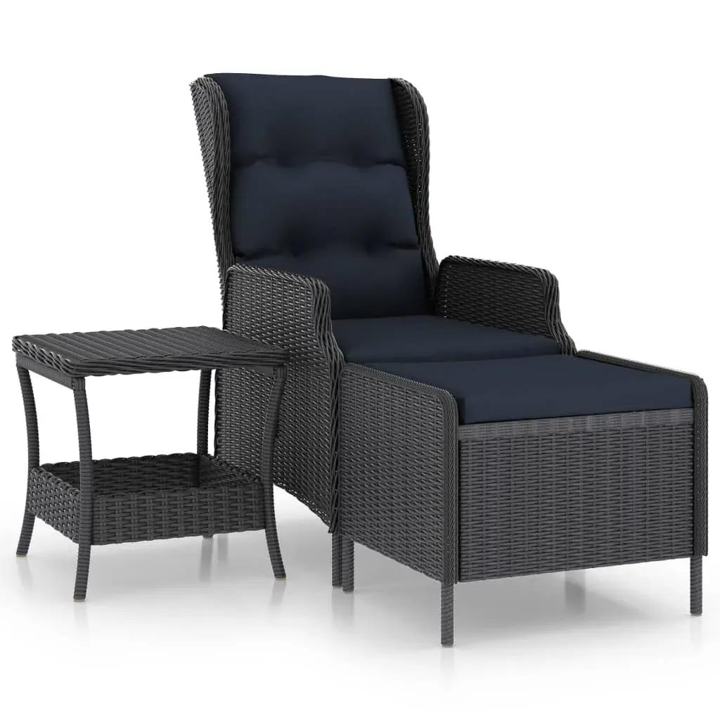 2 Piece Garden Lounge Set with Cushions Poly Rattan Price