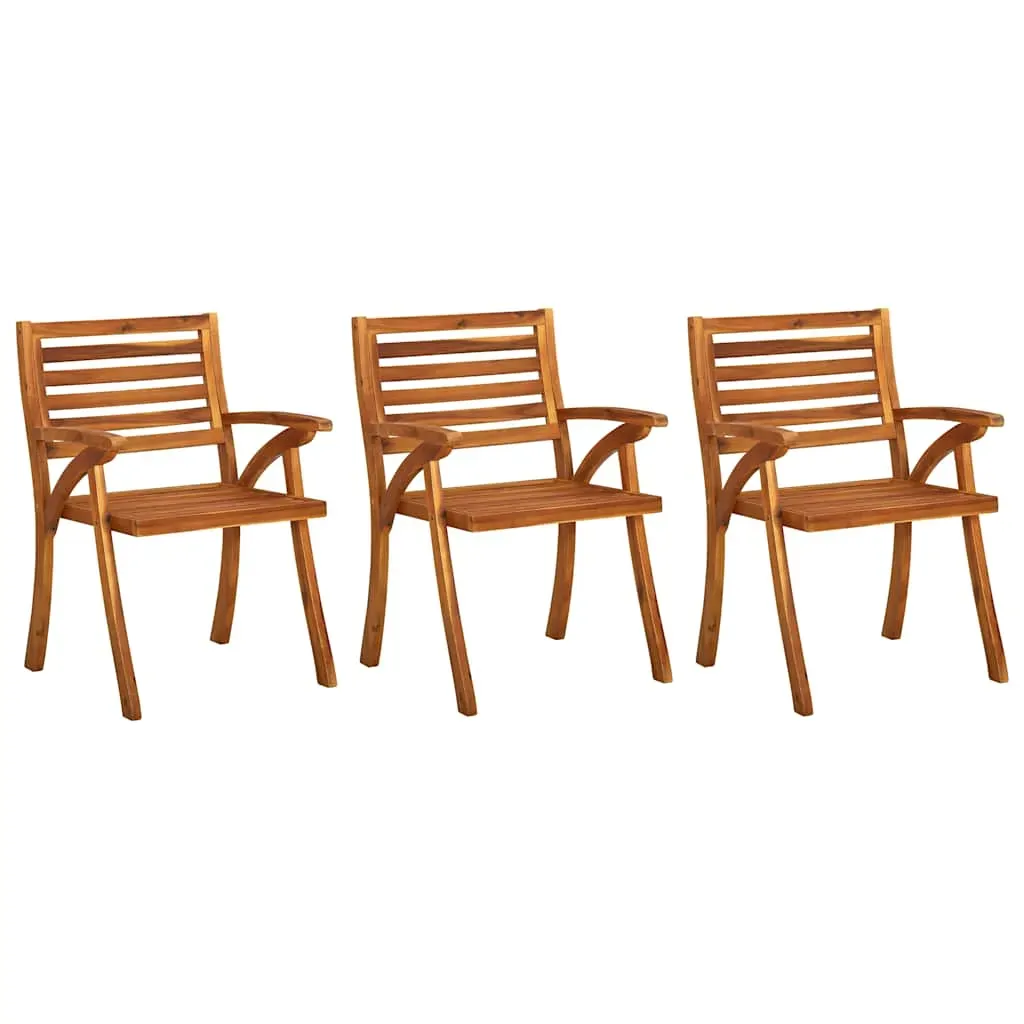 Garden Dining Chairs with Cushions Solid Acacia Wood Price