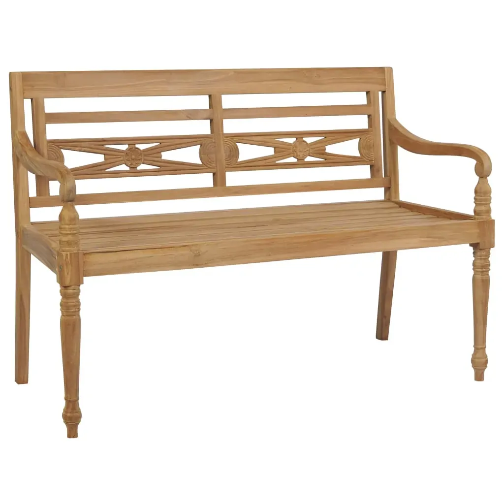 Batavia Bench with Cushion Solid Teak Wood Price