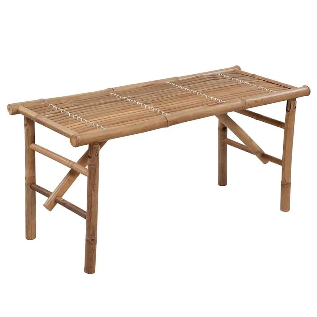 Folding Garden Bench with Cushion Bamboo Price
