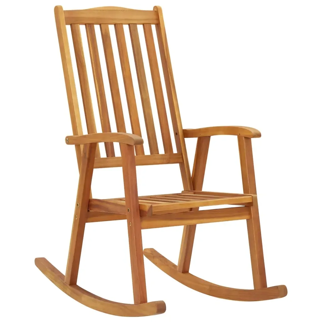 Rocking Chair with Cushions Solid Acacia Wood Price