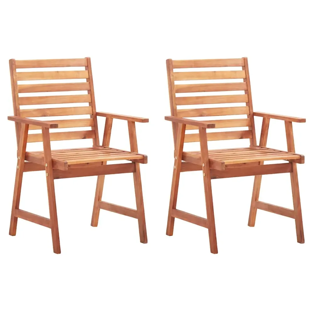 Outdoor Dining Chairs with Cushions Solid Acacia Wood Price