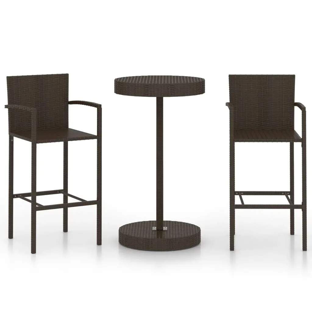 Garden Bar Set Poly Rattan Price