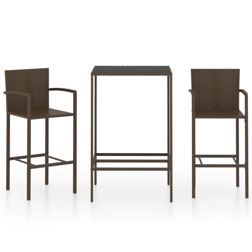 Garden Bar Set Poly Rattan Price
