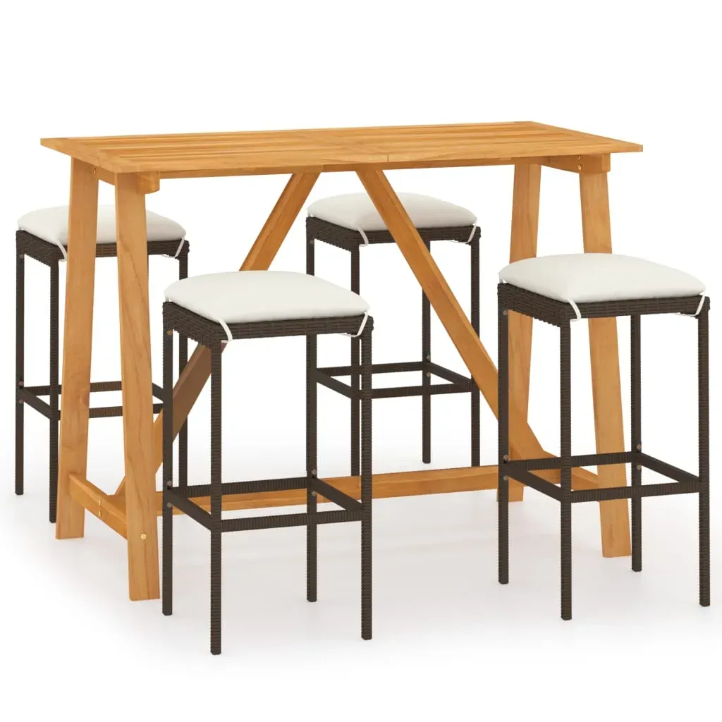 Garden Bar Set with Cushions Price
