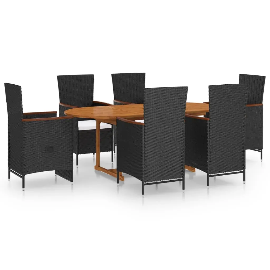 7 Piece Garden Dining Set Poly Rattan Price