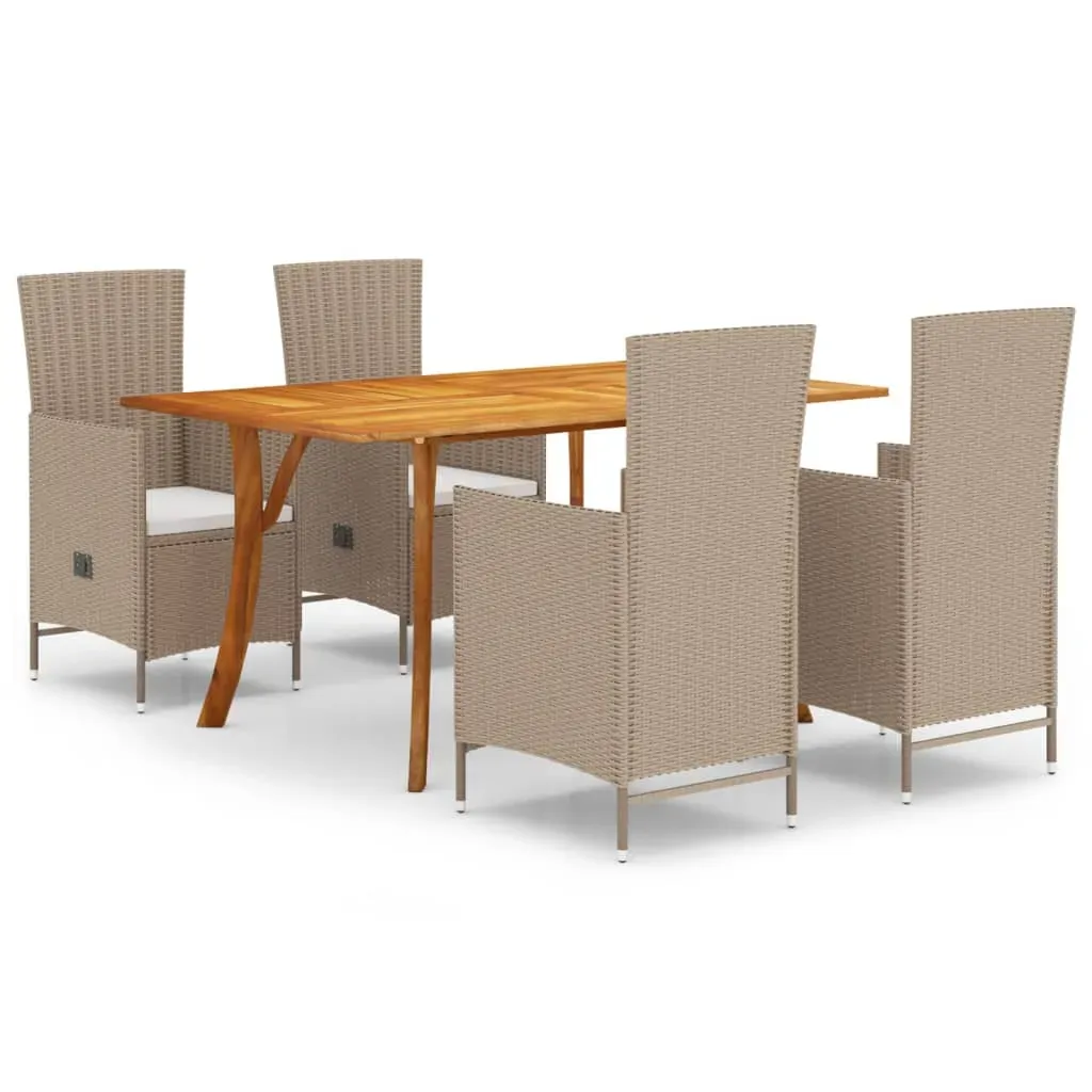 Garden Dining Set Beige Price