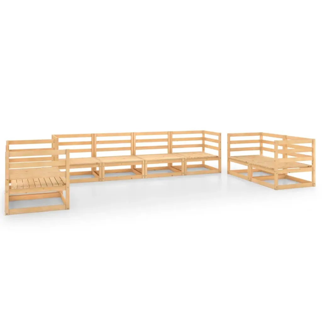 8 Piece Garden Lounge Set Solid Pinewood Price