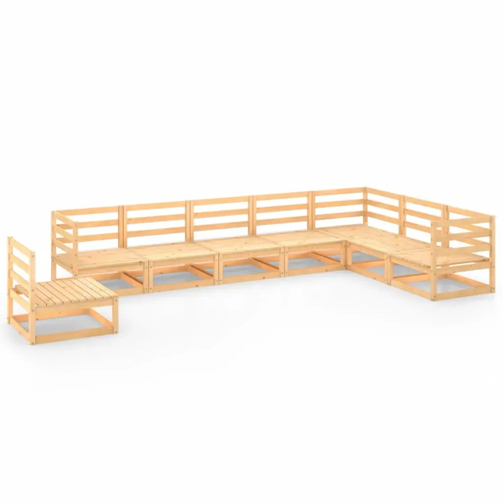 8 Piece Garden Lounge Set Solid Pinewood Price