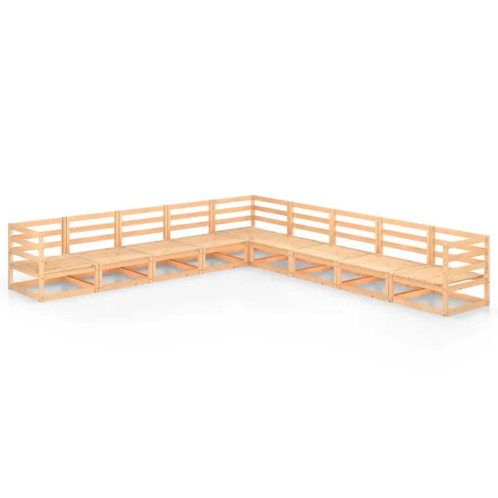 9 Piece Garden Lounge Set Solid Pinewood Price