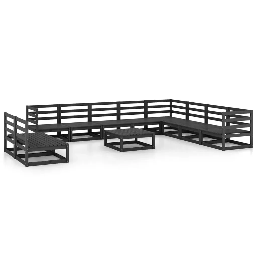 11 Piece Garden Lounge Set Solid Pinewood Price