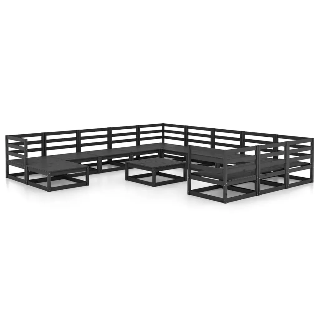 13 Piece Garden Lounge Set Solid Pinewood Price