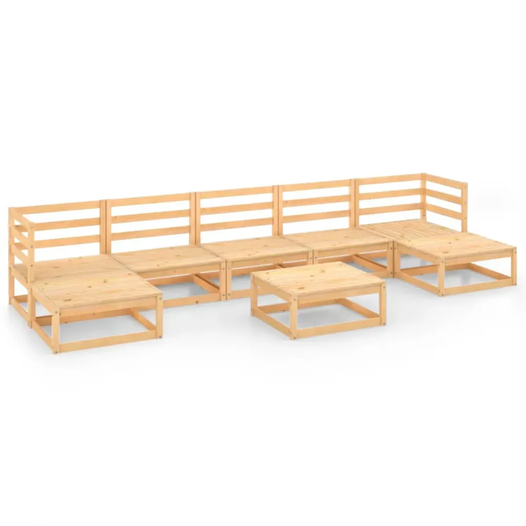 8 Piece Garden Lounge Set Solid Pinewood Price