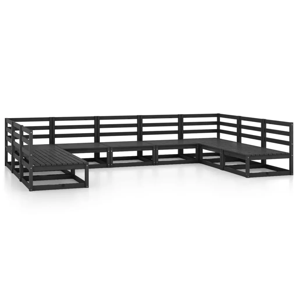 9 Piece Garden Lounge Set Solid Pinewood Price