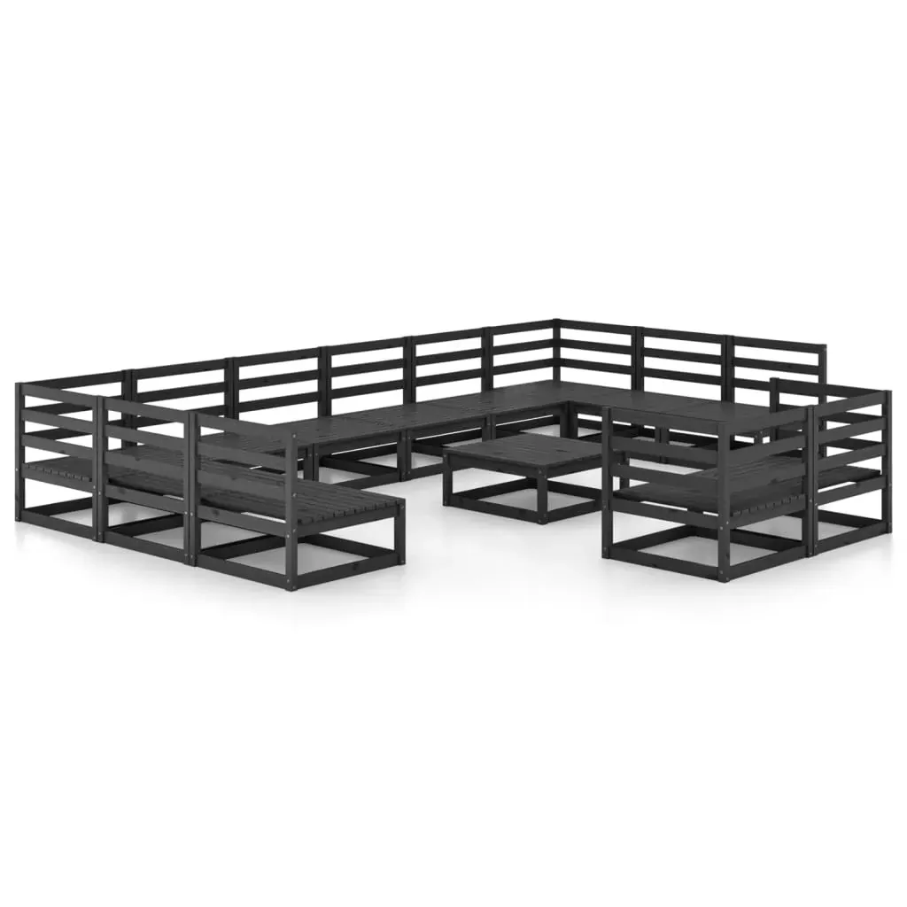 13 Piece Garden Lounge Set Solid Pinewood Price