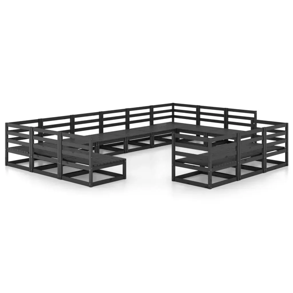 13 Piece Garden Lounge Set Solid Pinewood Price