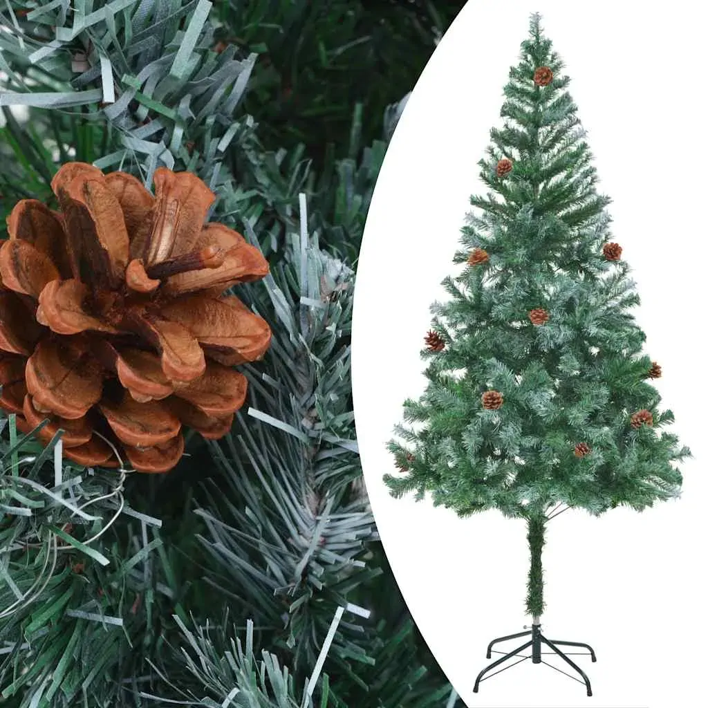Frosted Christmas Tree with LEDs&Ball Set&Pinecones Price