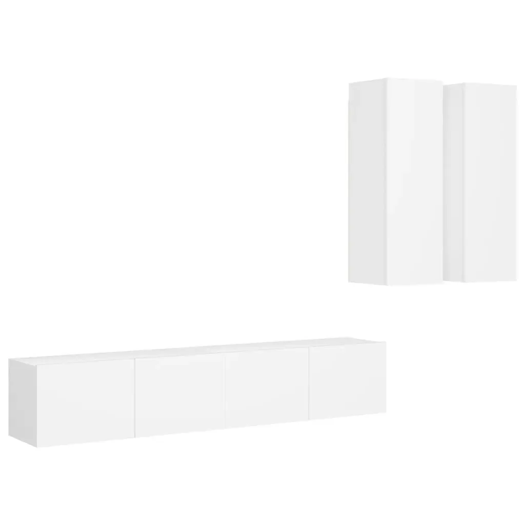 Kingston 4 Piece TV Cabinet Set Engineered Wood Price