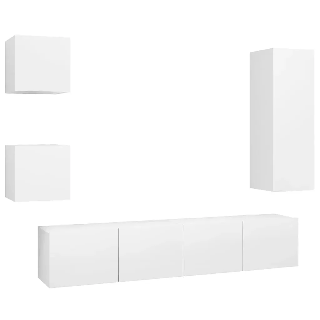 Olivehurst 5 Piece TV Cabinet Set Engineered Wood Price