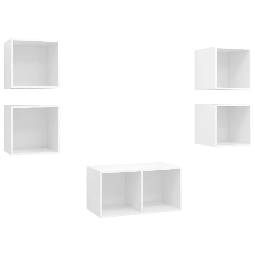 Cresta 5 Piece TV Cabinet Set Engineered Wood Price
