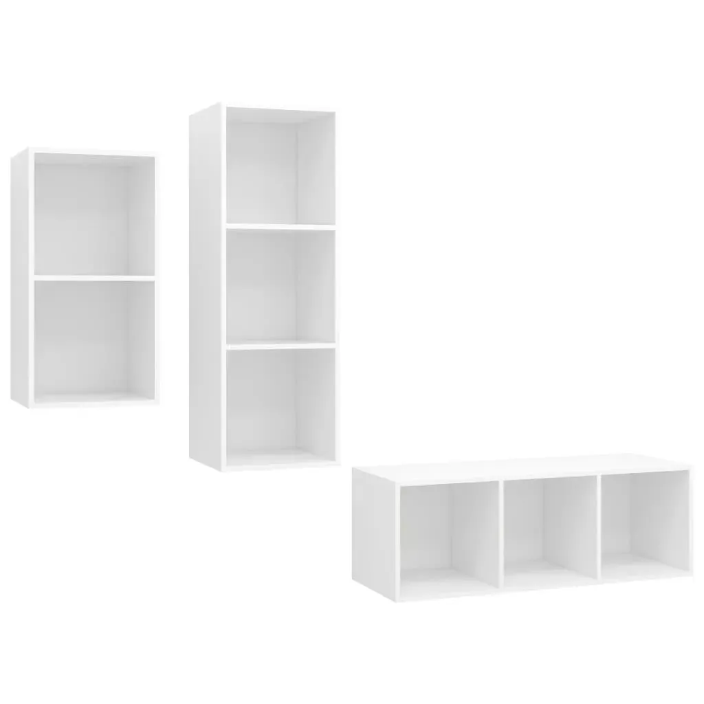 Carcoar 3 Piece TV Cabinet Set Engineered Wood Price
