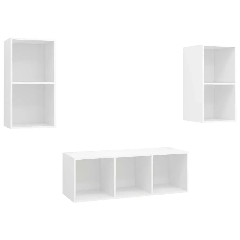 Elmira 3 Piece TV Cabinet Set Engineered Wood Price