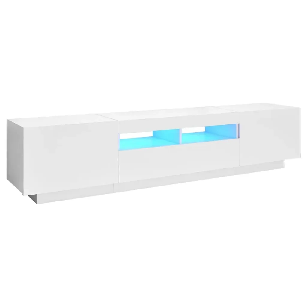 Glocester TV Cabinet with LED Lights 180x35x40 cm Price