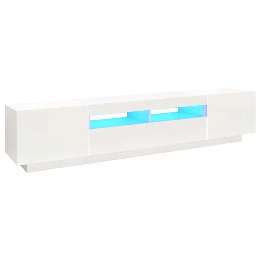 Apache TV Cabinet with LED Lights 200x35x40 cm Price
