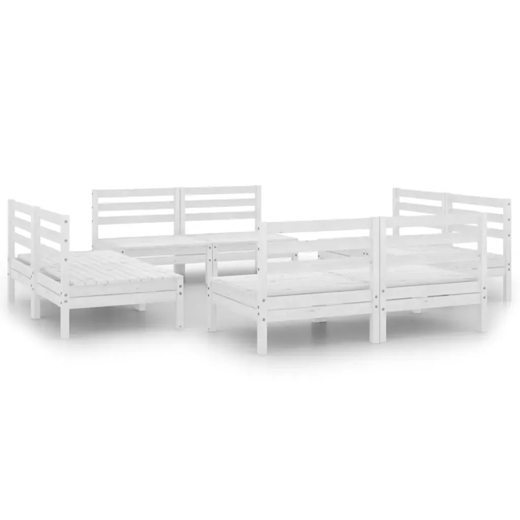 8 Piece Garden Lounge Set Solid Pinewood Price