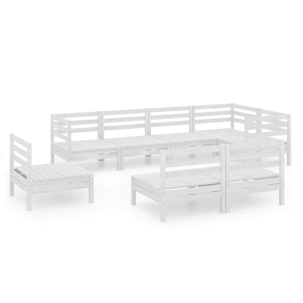 8 Piece Garden Lounge Set Solid Pinewood Price