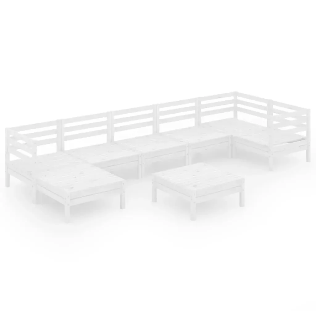 8 Piece Garden Lounge Set Solid Pinewood Price