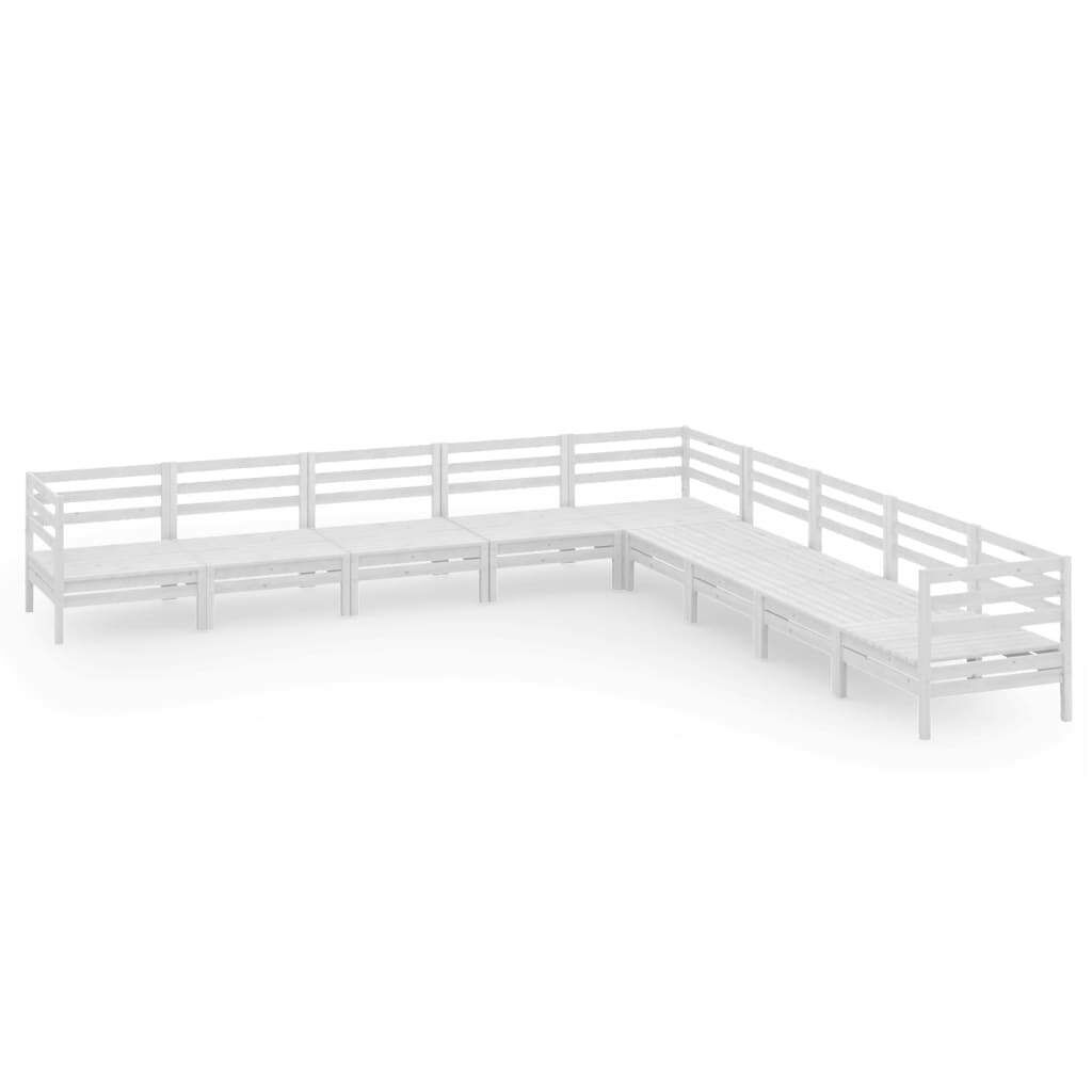 9 Piece Garden Lounge Set Solid Pinewood Price