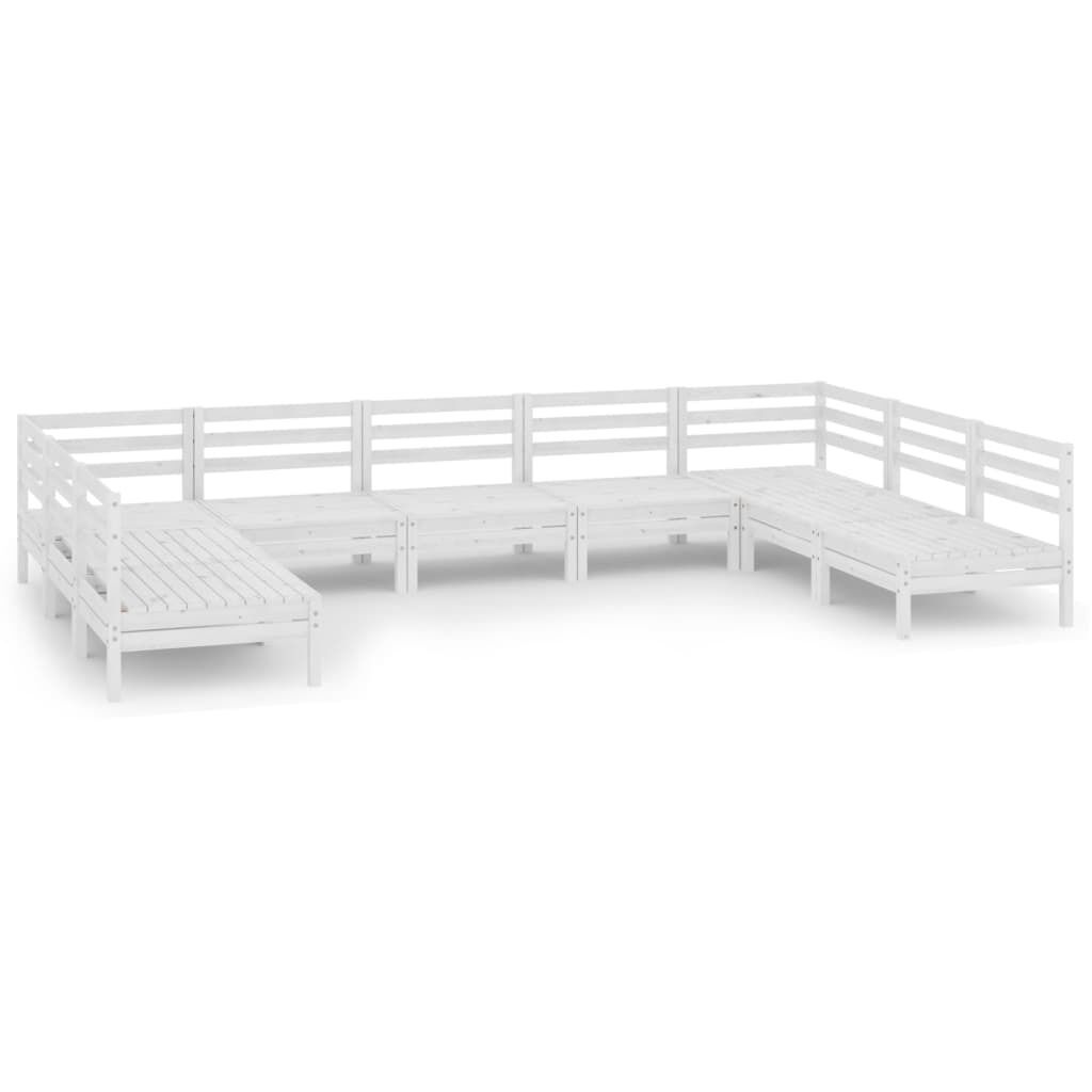 9 Piece Garden Lounge Set Solid Pinewood Price
