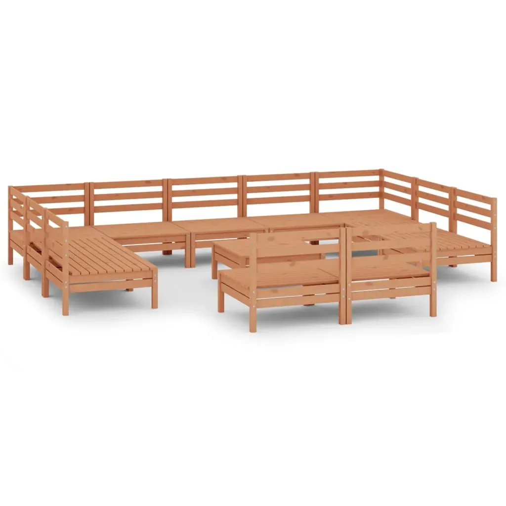 12 Piece Garden Lounge Set Solid Pinewood Price