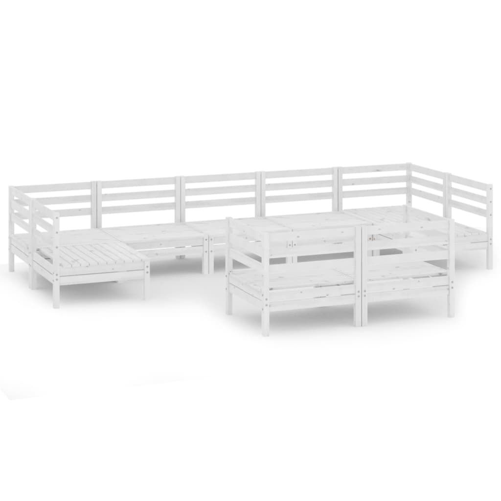 9 Piece Garden Lounge Set Solid Pinewood Price