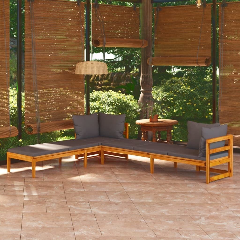 Sun Loungers with Cushions 2 pcs Acacia Wood Price