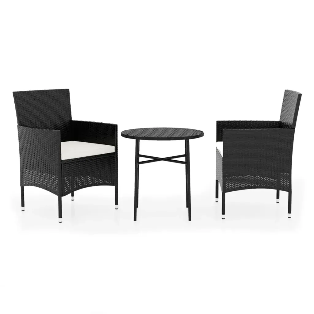 3 Piece Garden Dining Set Poly Rattan Price