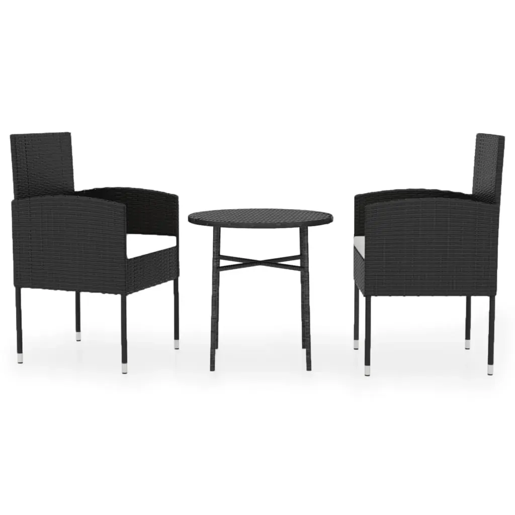3 Piece Garden Dining Set Poly Rattan Price
